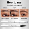MOTIBACK Liquid Eyebrow Pen - Microblading Fork Tip Brow Pencil,