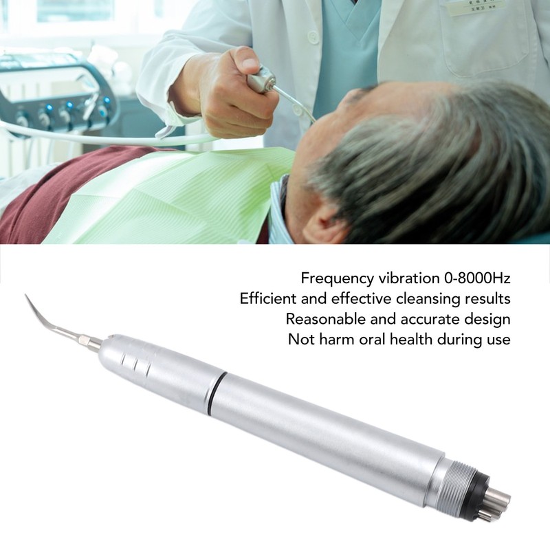 Ultrasound Pneumatic Descaler 4 Holes Tartar Calculus Remover Electric Oral