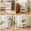 BBLIKE 3-Tier Diaper Caddy Organizer - Rolling Utility Baby Cart