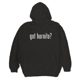Radioactive Trends got hornito? - Men's Pullover Hoodie, Black, XXX-Large