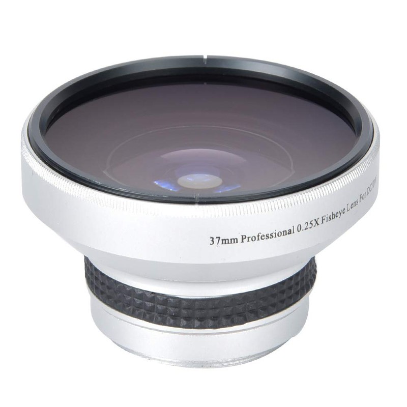 37Mm Fisheye Lens Camcorder,Camera Lens Silver Strong Applicability 37mm 0.25X