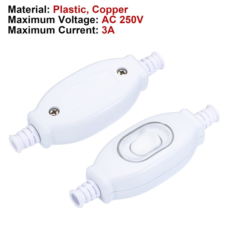 sourcing map 6mm Waterproof Appliance Switch, AC 250V 3A ON/OFF