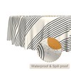 TTQYFNM Boho Mid Century Round Tablecloth 70 Inch Minimalist Abstract