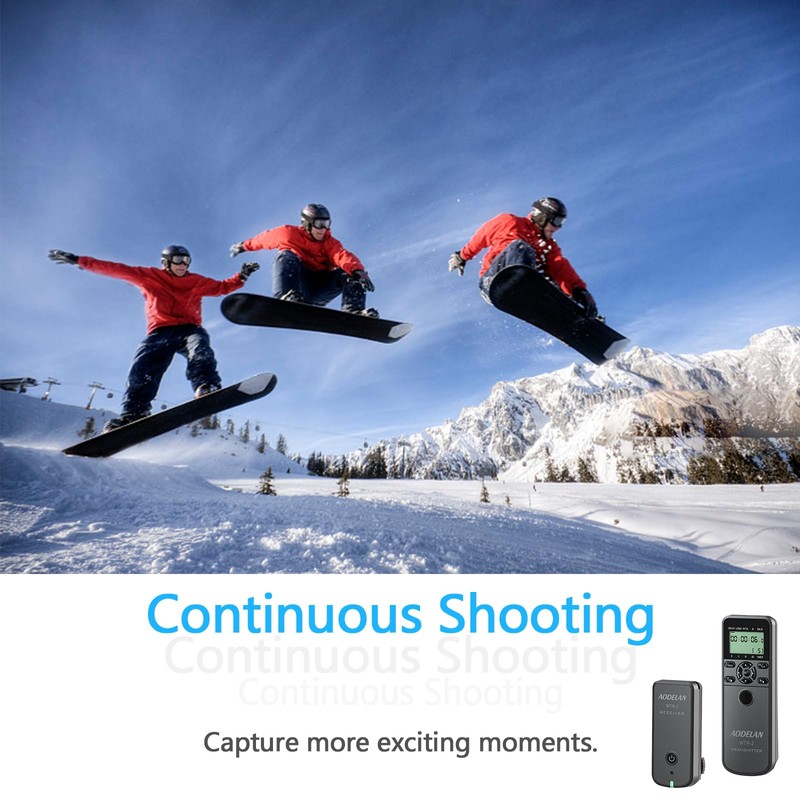 AODELAN Camera Remote Shutter Release for Nikon, Wireless Timer Remote