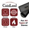 Cuisiland Rectangular Cast Iron Bread Loaf Pan, Heavy Duty 11x4.75x4,25"