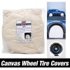 LAUCO Canvas Wheel Tire Covers Set of 4 Suitable for