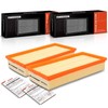 A-Premium 2-PC Engine Air Filter Compatible with Land Rover Defender