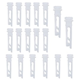 ZZLZX 18PCS Vertical Window Blind Vertical Blind Repairing Blinds Carrier Stem Vertical Blinds Curtain Accessories Vertical Blind Stem Replacement White Stems
