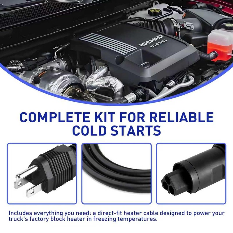 84564686 Engine Coolant Heater Cable Cord for Chevy Silverado 1500/LD/LTD