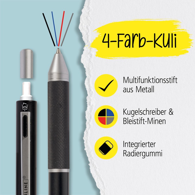 Online Multipen 4-in-1 | Ballpoint Pen & Pencil | Multifunctional