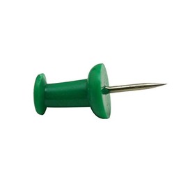 Ximkee Plastic Head Push Pins Color Red Pack of 100 (Green)