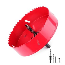 2-3/4"Hole Saw-70mm HSS Bi-Metal Hole Cutter for Different Project with Smooth and Flat Drilling Edge, Fast Chip Removal, Handy Hole Saw Kit Set for Cornhole Boards,Wood, Plastic Board, Ceiling