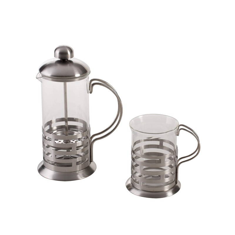Axentia 223545 Coffee and Teamaker 1000 ml Glass and Stainless
