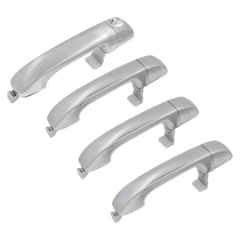 JDMON Chrome Exterior Door Handles Replacement for Hyundai Veracruz 2007-2012 Front Rear Left Driver Right Passenger Outside Outer Door Handle Set Replacement for 82651-3J010 82651-3J000 82652-3J000