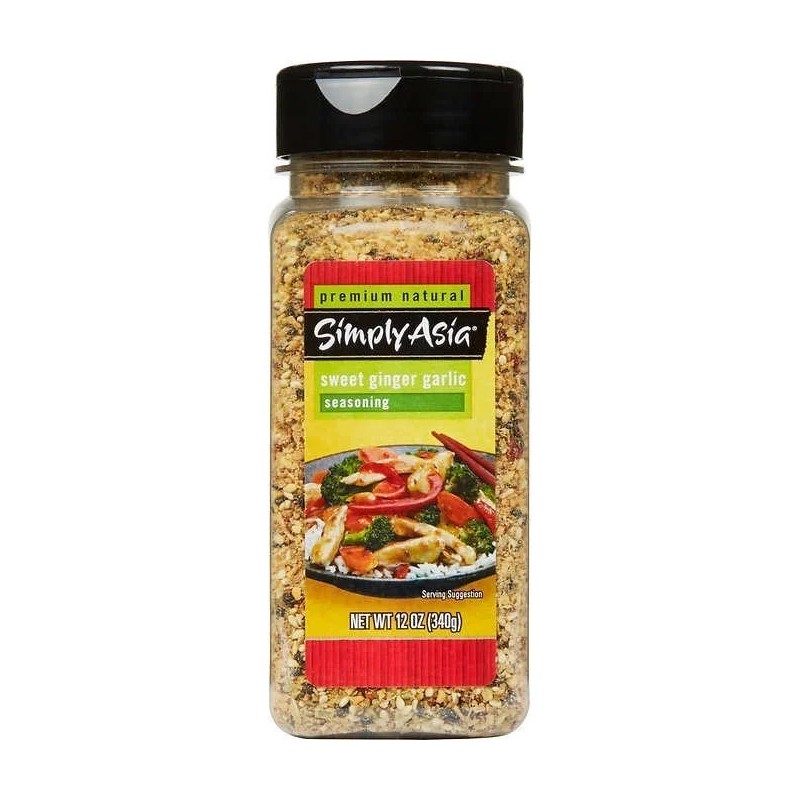 1 Bote 340gr Simply Asia Sazonador De Jengibre Dulce Y