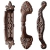 Esschert Design Pack of 2 Long Assorted Cast Iron Door