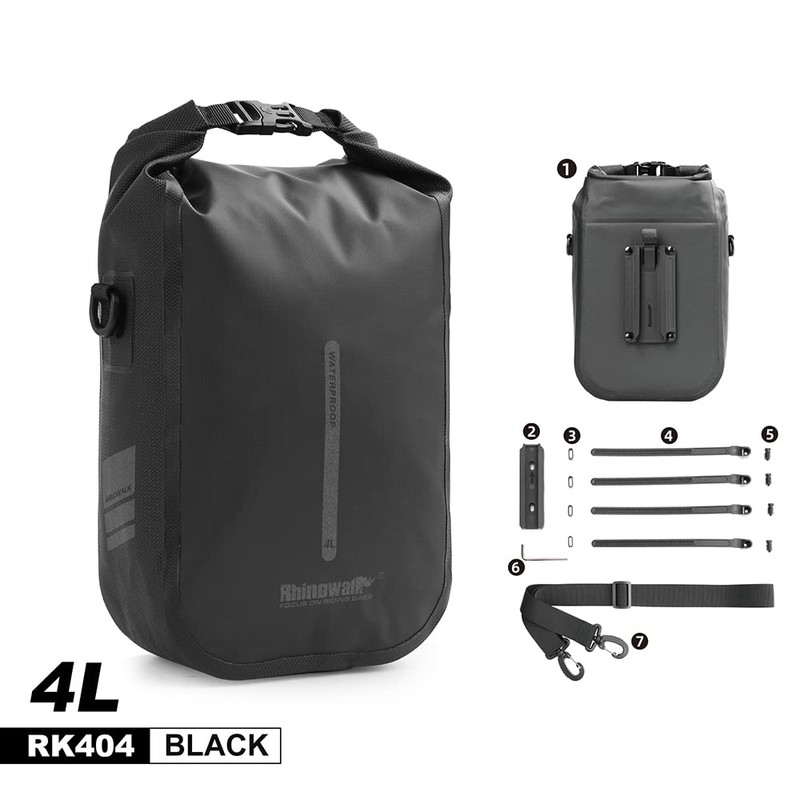 Rhinowalk Bike Front Pannier Fork Bag - Waterproof Bicycle Rack