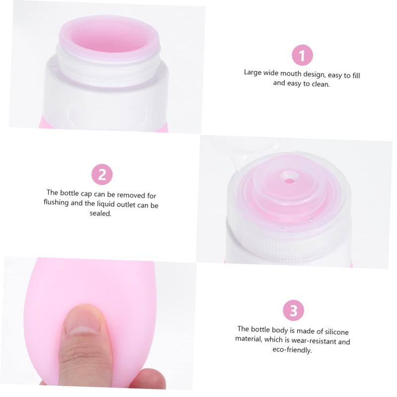 FOMIYES 3 Sets Travel Bottle Set Toiletry Bottles Portable and