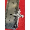 LOT OF 10 St Benedict Cross silver PLATED Catholic Jesus