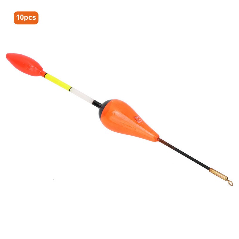 10 pcs Durable Balsa Wooden Fishing Float Bobber Multi Purpose