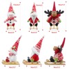 Gehydy Set of 3 Christmas Gnomes Snowman Reindeer Decorations Mini