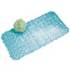 mDesign Soft Bath Mat with Suction Cups - Non-Slip Bath