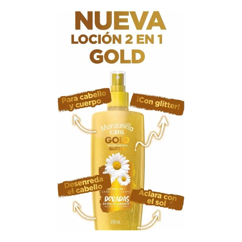 Grisi Loción Capilar Glitter De Manzanilla 250 Ml | 2