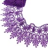GXTIZAS Purple Lace Trim 5 Yards Wide Venise Lace Ribbon