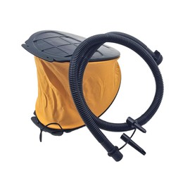 3L Foot Pump – Compact Foot-Operated Air Pump with 3 Valve Plugs & Non-Kink Hose – Folds Flat for Easy Storage – Ideal for Inflatables, Camping & Pools