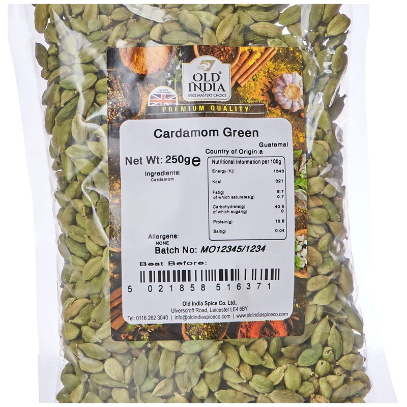 Old India Cardamom Green 250 g