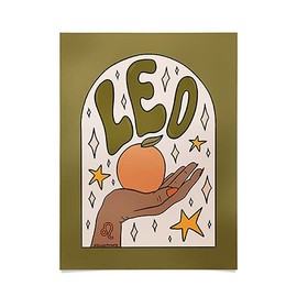 Society6 2021 Poster, 18" x 24", Doodle by Meg Leo Grapefruit