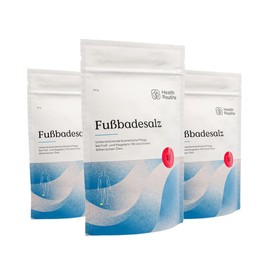 Health Routine Natural Foot Bath Salt with Tea Tree Oil Pack of 3 - For Care and Hygiene of the Feet, with 100% Natural Active Ingredients