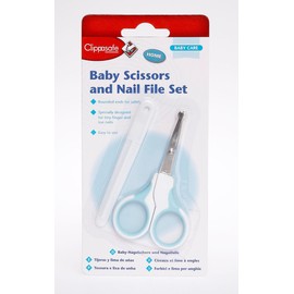 CLIPPASAFE Baby Nail Scissors & File Set