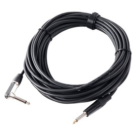 Pronomic Stage INST-A-10 angle jack cable (jack-jack guitar cable, instrument cable, length 10m, oxygen-free copper, acid and oil resistant, chuck type strain relief)