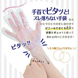 Fits Your Wrist! Disposable Gloves That Won't Slip Off, Pack of 50 x 3 (Total of 150)