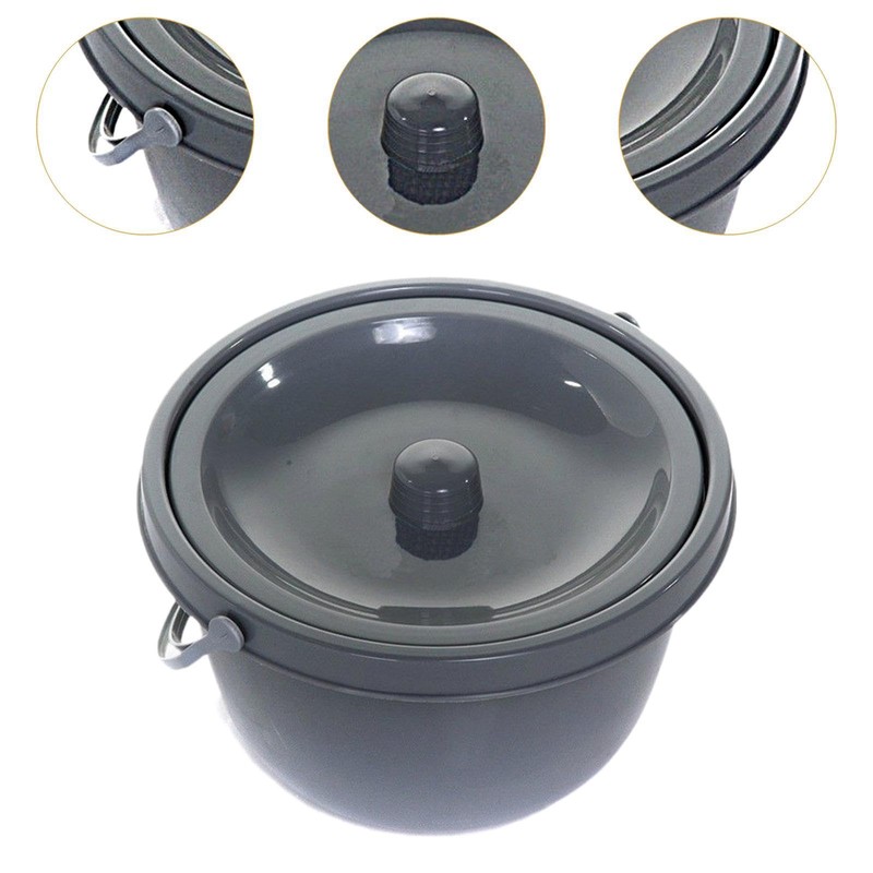 perfeclan Nachttopf, Urinal, leichter, geruchsdichter Deckel, tragbarer Toiletteneimer, Nachttischkommode für