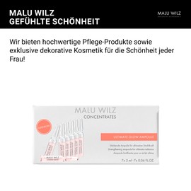 Malu Wilz Ultimate Glow Ampoule Set 7 x 2 ml, Vegan - Ampoules Face Care Formula Against Tired Skin - Face Care for Radiant Complexion and Outstanding Skin Feel