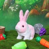 Easfan Walking Rabbit Interactive Electronic Pet Plush Bunny Toy with
