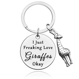 Giraffe Keychain Gift for Giraffes Lover Giraffe Keyring Gifts for Animal Lover Giraffe Jewelry Gift for Gift for Son Daughter Best Friends Graduation Birthday Friendship Gift for Teen Girl Boy