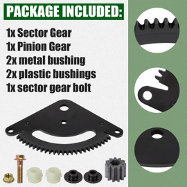RANSOTO Steering Sector Gear (25 Tooth) Pinion Gear Repair Kit Compatible with John Deere L Series L110 L120 L130 Sabre Sabo Lawn Tractor Replace GX20052BLE GX21994 GX20053 GX20054
