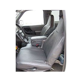 Durafit Seat Covers, Made to fit 1998-2001 Ranger XLT XCab High Back 60/40 Split Bench Seat Covers in Tan Velour with Opening Center Console and Rear Jump Seats