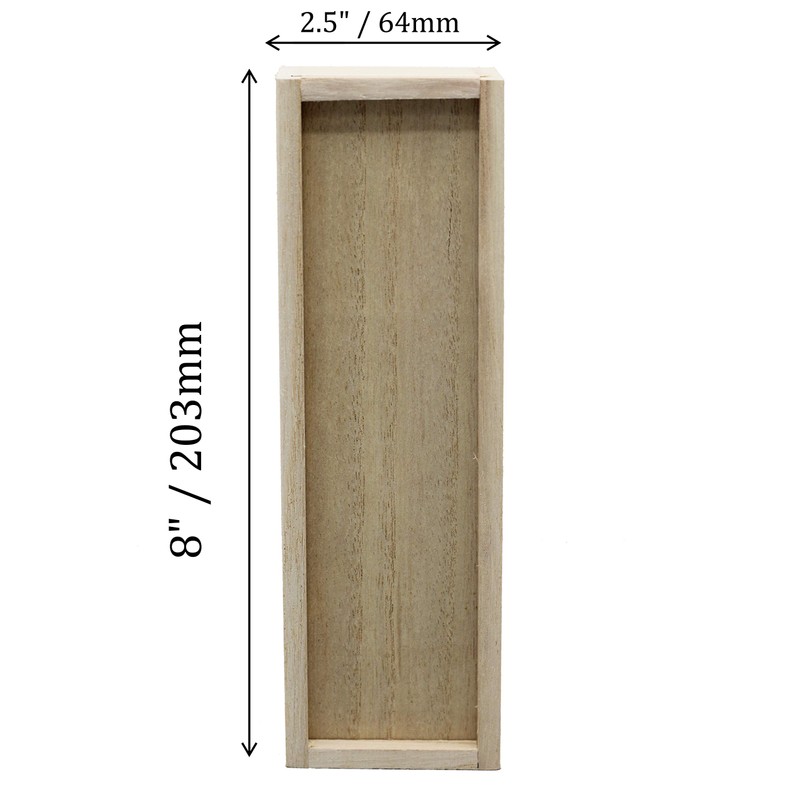 Creative Hobbies® Unfinished Wooden Pencil, Pen, Stash, Trinket Storage Box