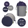 trendfinding Canvas Fabric Clothes Peg Bag with 2 Carabiner Hooks