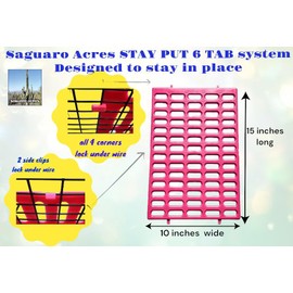 Saguaro Acres Rabbit and Small Animal Cage Resting Mat for Wire Floored Cages 2 Pack (Blue & Pink)