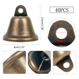 40 x bells for crafts, small bell, decorative bells Christmas, small bells for crafts, large bells, Christmas, bells gold, bells decoration, small bells