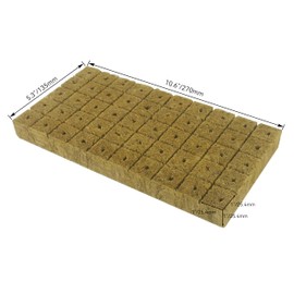 STEELMIGHT 200pcs Rock Wool Cubes 1" Hydroponic Cultivation System Seedling Kit Absorbent Home Use