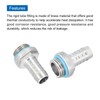 sourcing map Hose Barb Fittings G1/4 x 9mm Thread Male