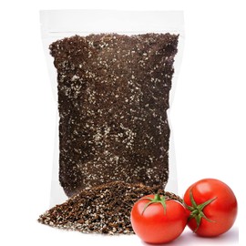 GARDENERA Premium Organic Soil Mix for Tomatoes - Formulated to Promote Root Growth, Fruit Development and Optimal Drainage - 1 Quart