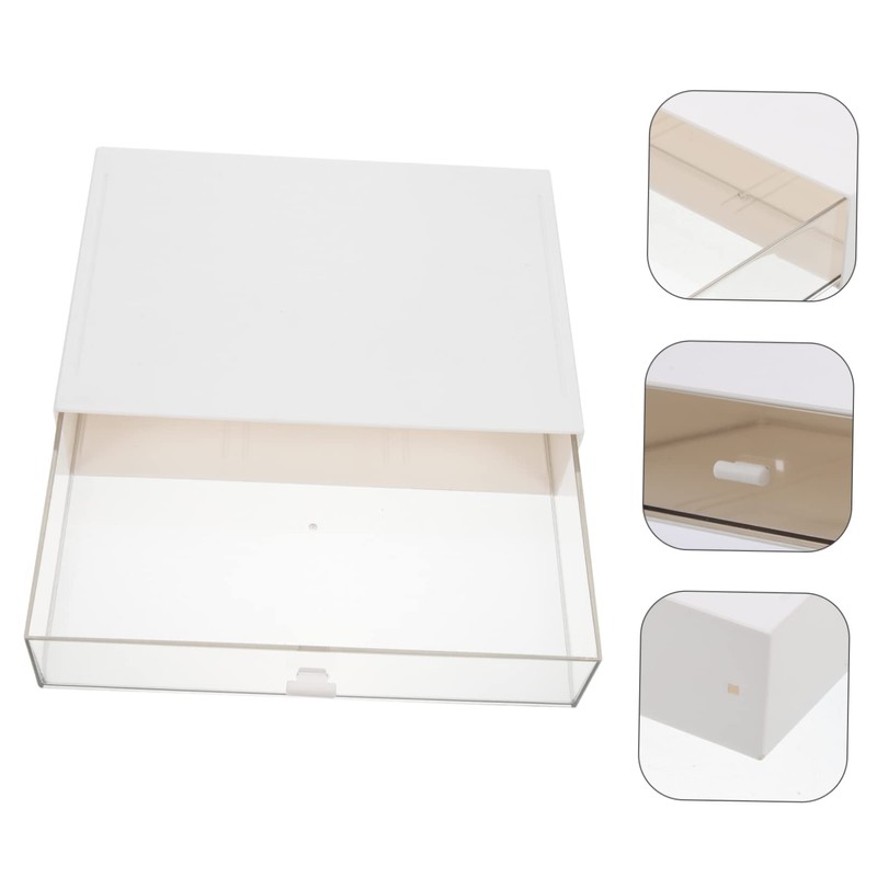 STOBOK Plastic Cosmetics Storage Box Desktop Drawer- Sundries Storage Holder