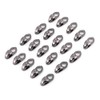 Akozon 20pcs/Set Boot Hooks Lace Fittings with Rivets for Repair/Camp/Hike/Climb